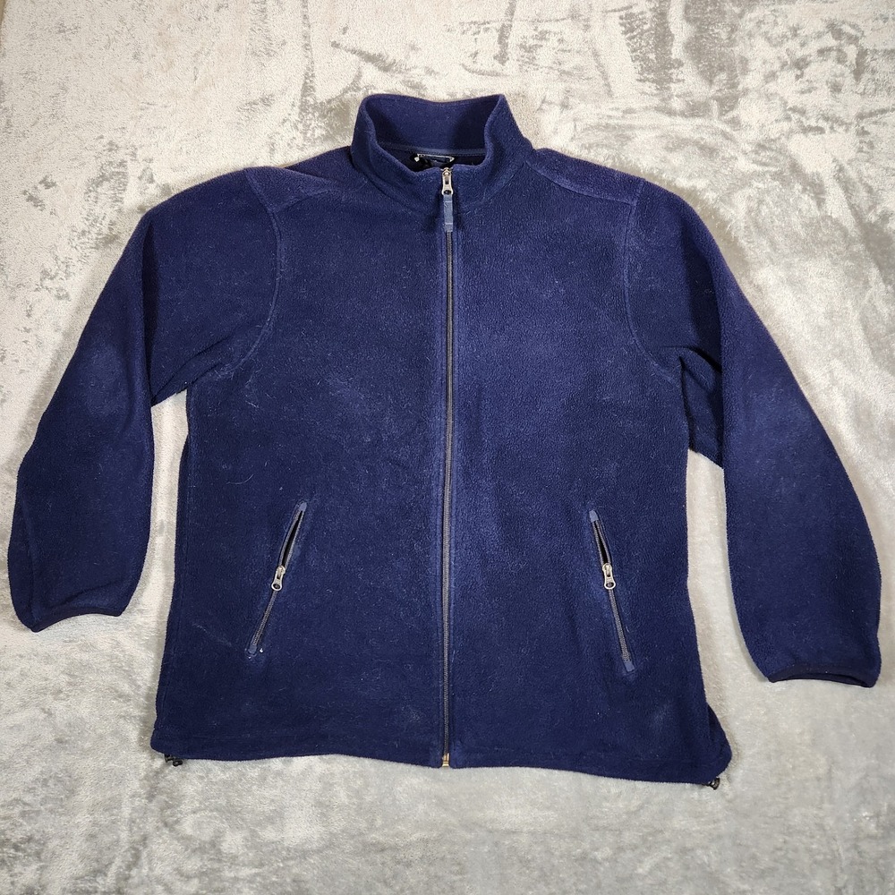 Vintage Lands' End‎ Direct Merchants Jacket Men's XL Fleece Aircore-200 Blue